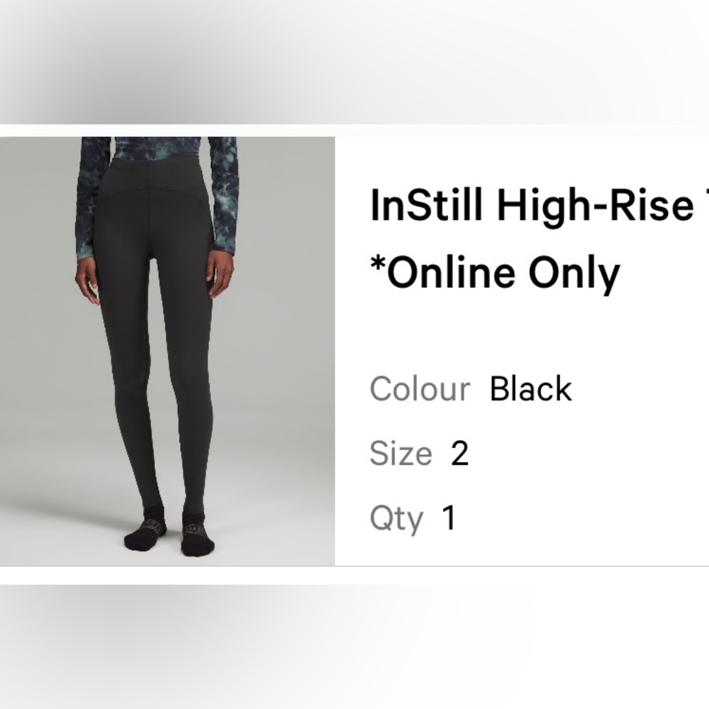 lululemon Black InStill High-Rise Leggings